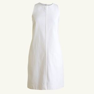 J. Crew White Denim Shift Dress